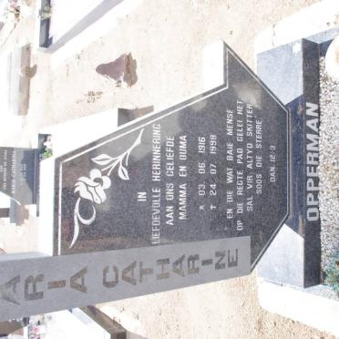 OPPERMAN Maria Catherine 1916-1998