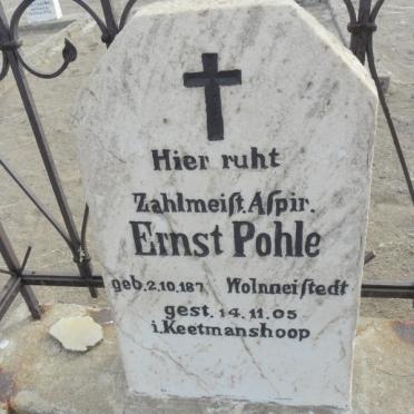 POHLE Ernst 1887-1905