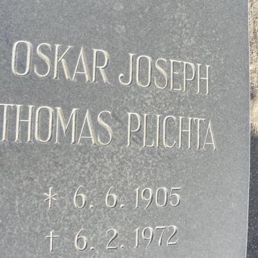 PLICHTA Oskar Joseph Thomas 1905-1972