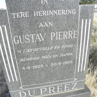 PREEZ Gustav Pierre, du 1925-1963