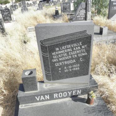 ROOYEN Gertrude C., van 1902-1986