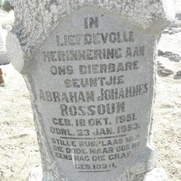 ROUSSOUW Abraham Johannes 1951-1953