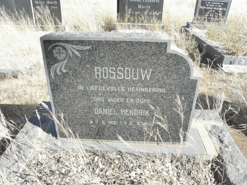 ROSSOUW Daniel Hendrik 1891-1967