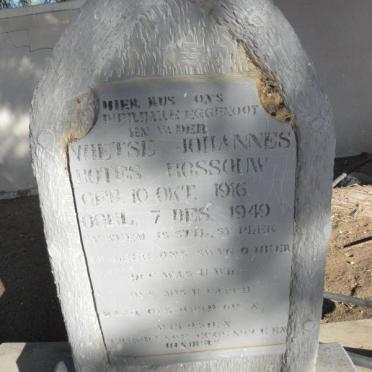 ROSSOUW Wietse Johannes Botes 1916-1949