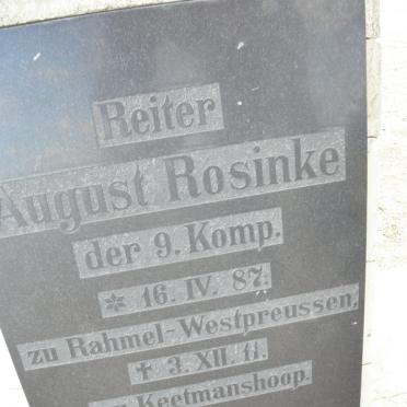 ROSINKE August 1887-1911
