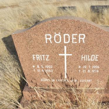 RODER Fritz 1902-1962 &amp; Hilde 1906-1976