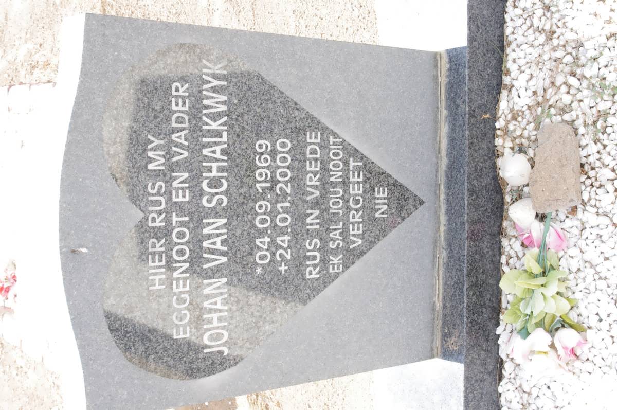 SCHALKWYK Johan, van 1969-2000