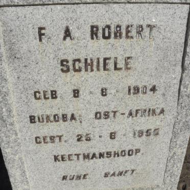 SCHIELE F.A. Robert 1904-1955