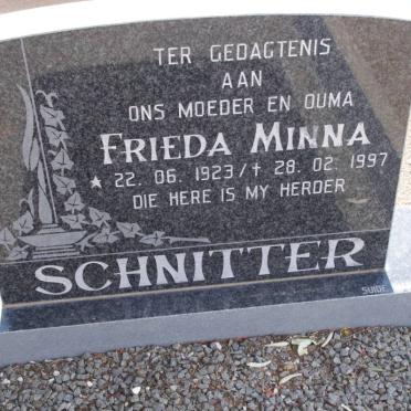 SCHNITTER Frieda Minna 1923-1997