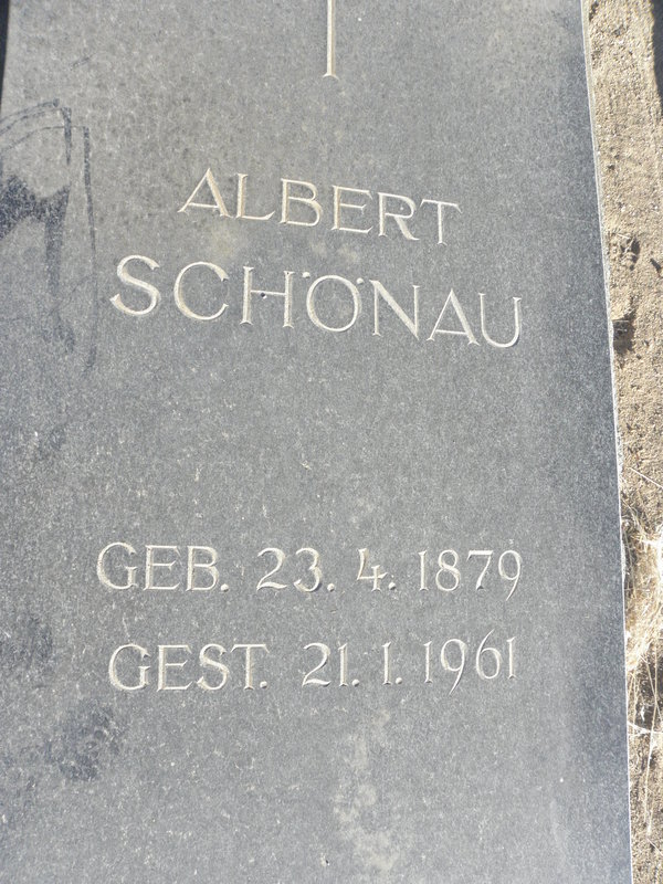 SCHONAU Albert 1879-1961