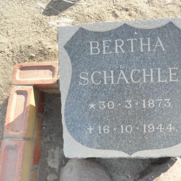 SCHACHLE Bertha 1873-1944