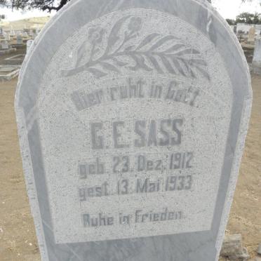 SASS G.E. 1912-1933