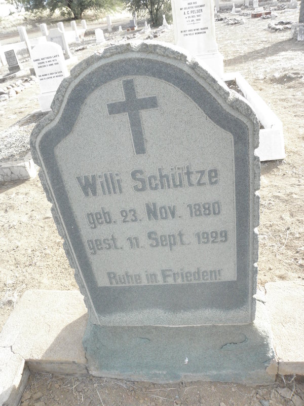 SCHUTZE Willi 1880-1929