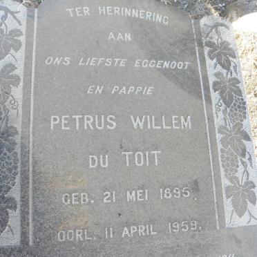 TOIT Petrus Willem, du 1895-1959