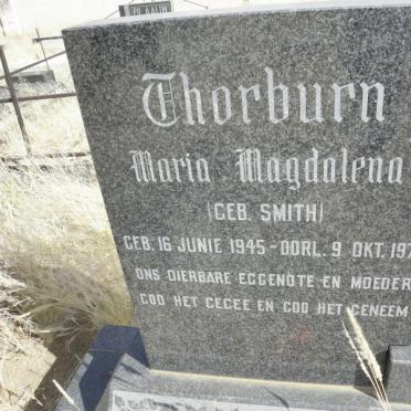 THORBURN Maria Magdalena nee SMITH 1945-1970