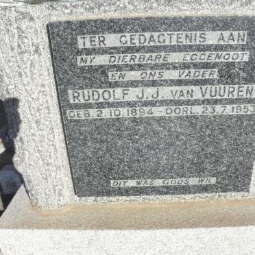 VUUREN Rudolf J.J., van 1894-1953