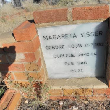 VISSER Magareta nee LOUW 1893-1964