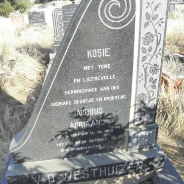 WESTHUIZEN Jacobus Adriaan, v.d. 1954-1966