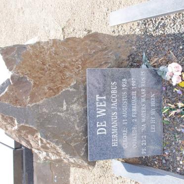 WET Hermanus Jacobus, de 1928-1997