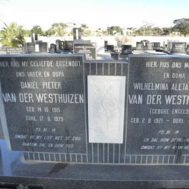 WESTHUIZEN Daniel Peter, van der 1915-1979 &amp; Wilhelmina Aleta Jacoba ENGELS 1921-