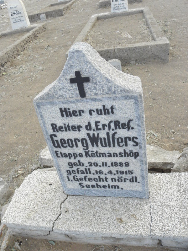 WULFERS Georg 1888-1915