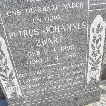 ZWART Petrus Johannes 1896-1966