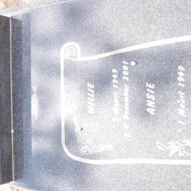 ? Willie 1949-2001 &amp; Ansie 1949-