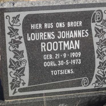 ROOTMAN Lourens Johannes 1909-1973