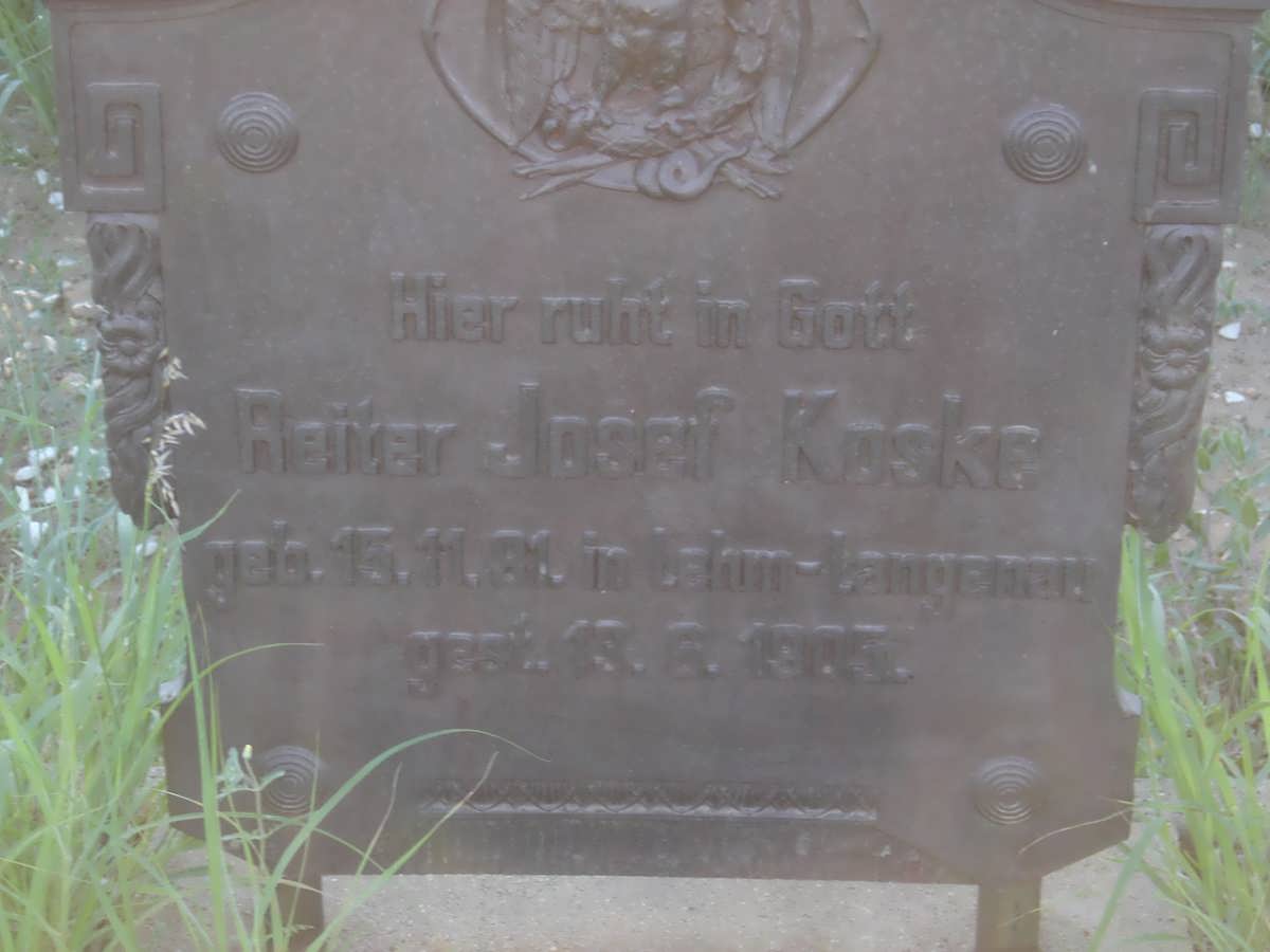 KOSKE Josef  1881-1903