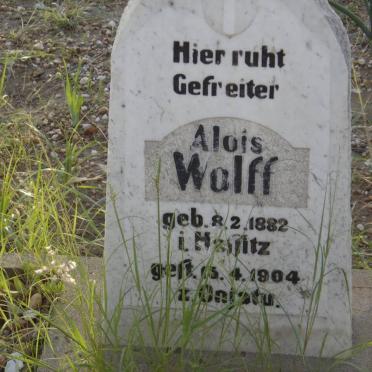 WOLFF Alois 1882-1904