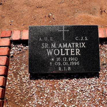 WOLTER Amatrix M. 1910-1996