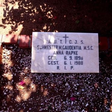 RAPKE Anna 1898-1988