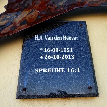 HEEVER H.A., van den 1951-2013