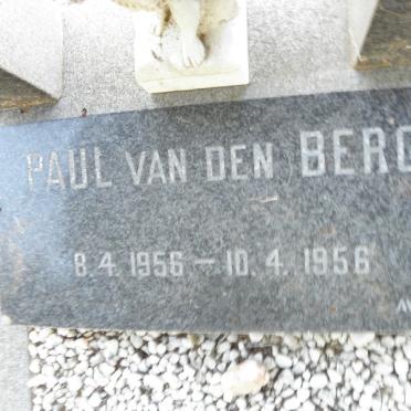 BERG Paul, van den 1956