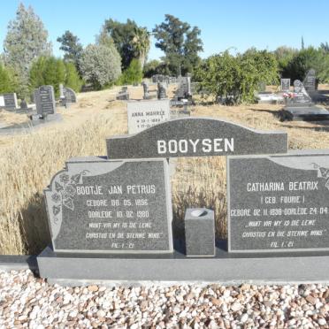 BOOYSEN Bootje Jan Petrus 1896-1980 &amp; Catharina Beatrix FOURIE 1898-1979