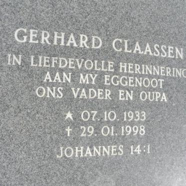 CLAASSEN Gerhard 1933-1998