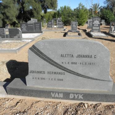 DYK Johannes Hermanus, van 1891-1969 &amp; Aletta Johanna C. 1902-1971