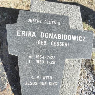 DONABIDOWICZ Erika geb GEBSER 1954-1990