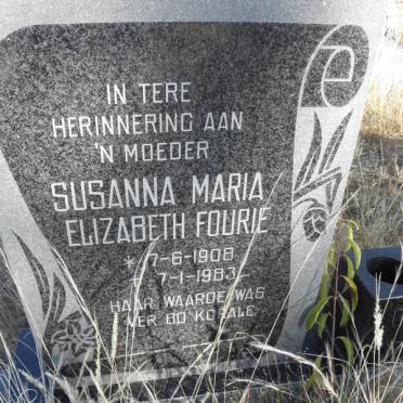 FOURIE Susanna Maria Johanna 1908-1983