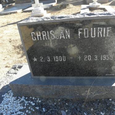 FOURIE Chrisjan 1900-1959