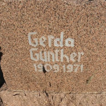 GÜNTER Gerda 1909-1971