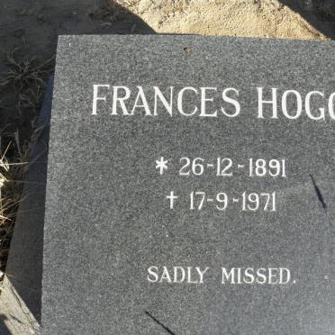 HOGG Frances 1891-1971