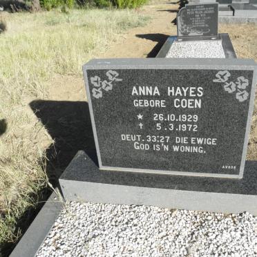 HAYS Anna nee COEN 1929-1972