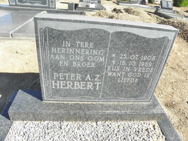HERBERT Peter A.Z. 1908-1989