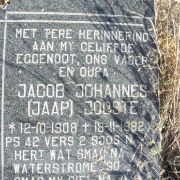 JOOSTE Jacobus Johannes 1908-1982