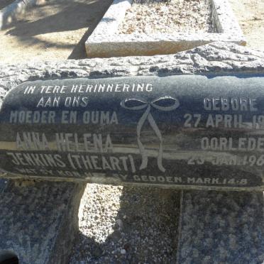 JENKINS Anna Helena nee THEART 1912-1968