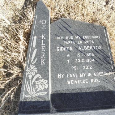 KLERK Gideon Albertus, de 1908-1984