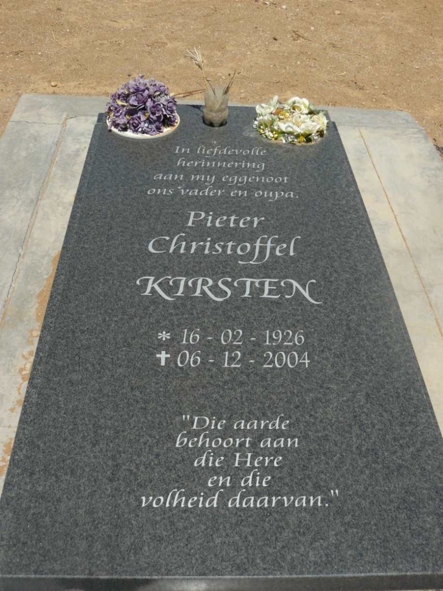 KIRSTEN Pieter Christoffel 1926-2004
