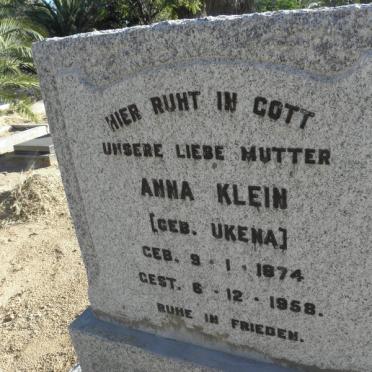 KLEIN Anna nee UKENA 1874-1958