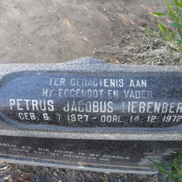 LIEBENBERG Petrus Jacobus 1927-1972